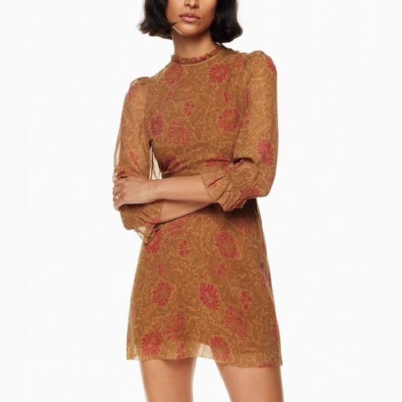 Aritzia Wilfred Swept Floral Mini Dress - Picture 3 of 10